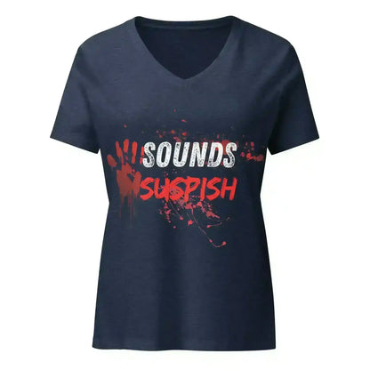 Sounds Suspish - V-Neck Tee - Cady Creations