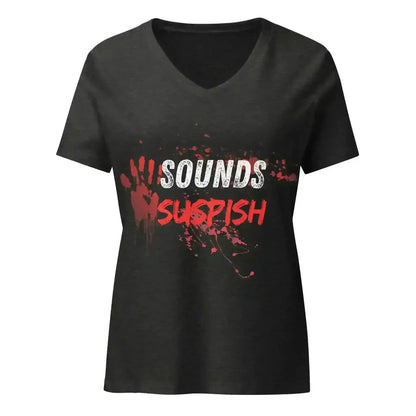 Sounds Suspish - V-Neck Tee - Cady Creations