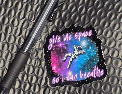Give Me Space So I Can Breathe | Something Corporate Lyrics Vinyl Sticker - Cady Creations