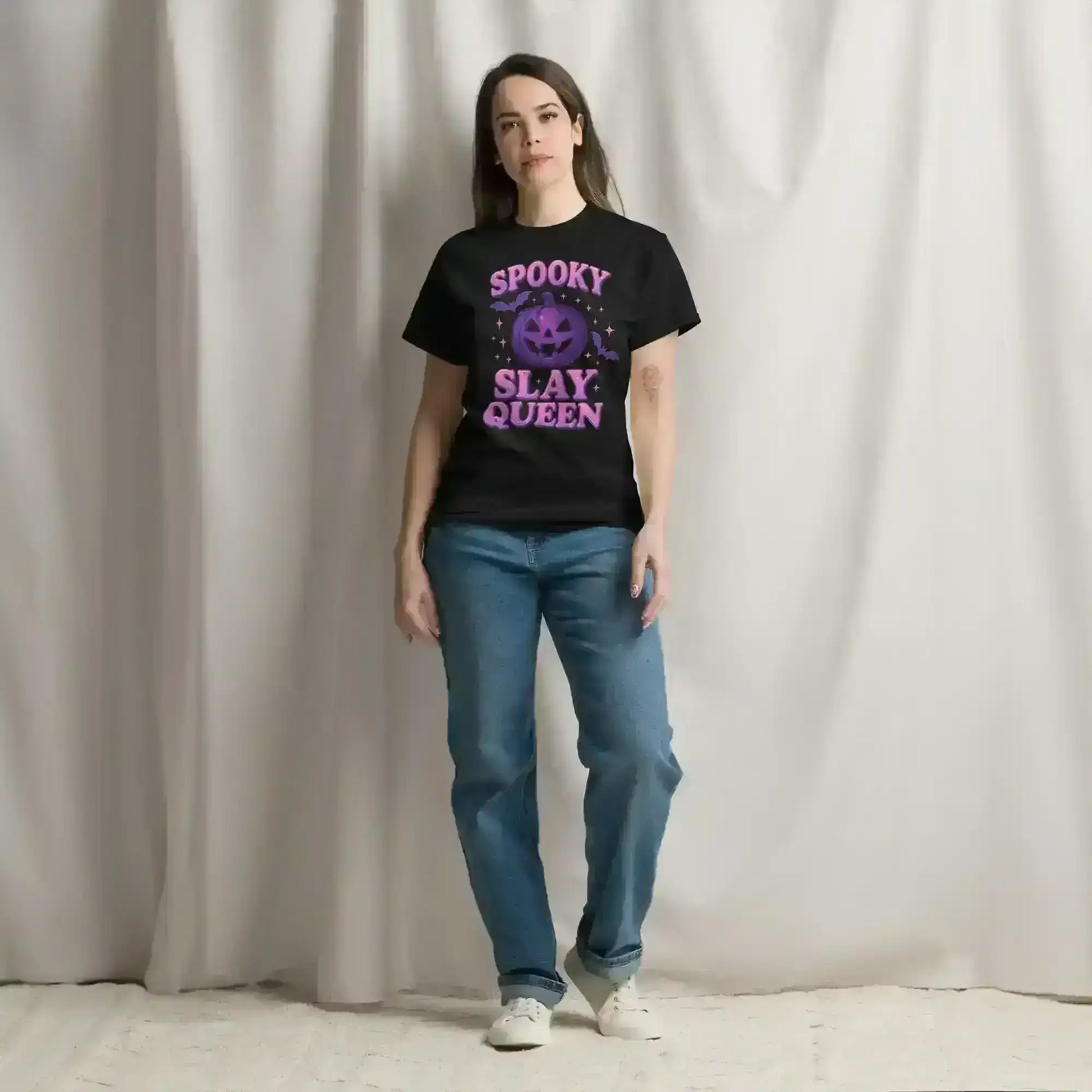 Spooky Slay Queen Unisex Tee - Spooky Season Halloween Humor - Cady Creations