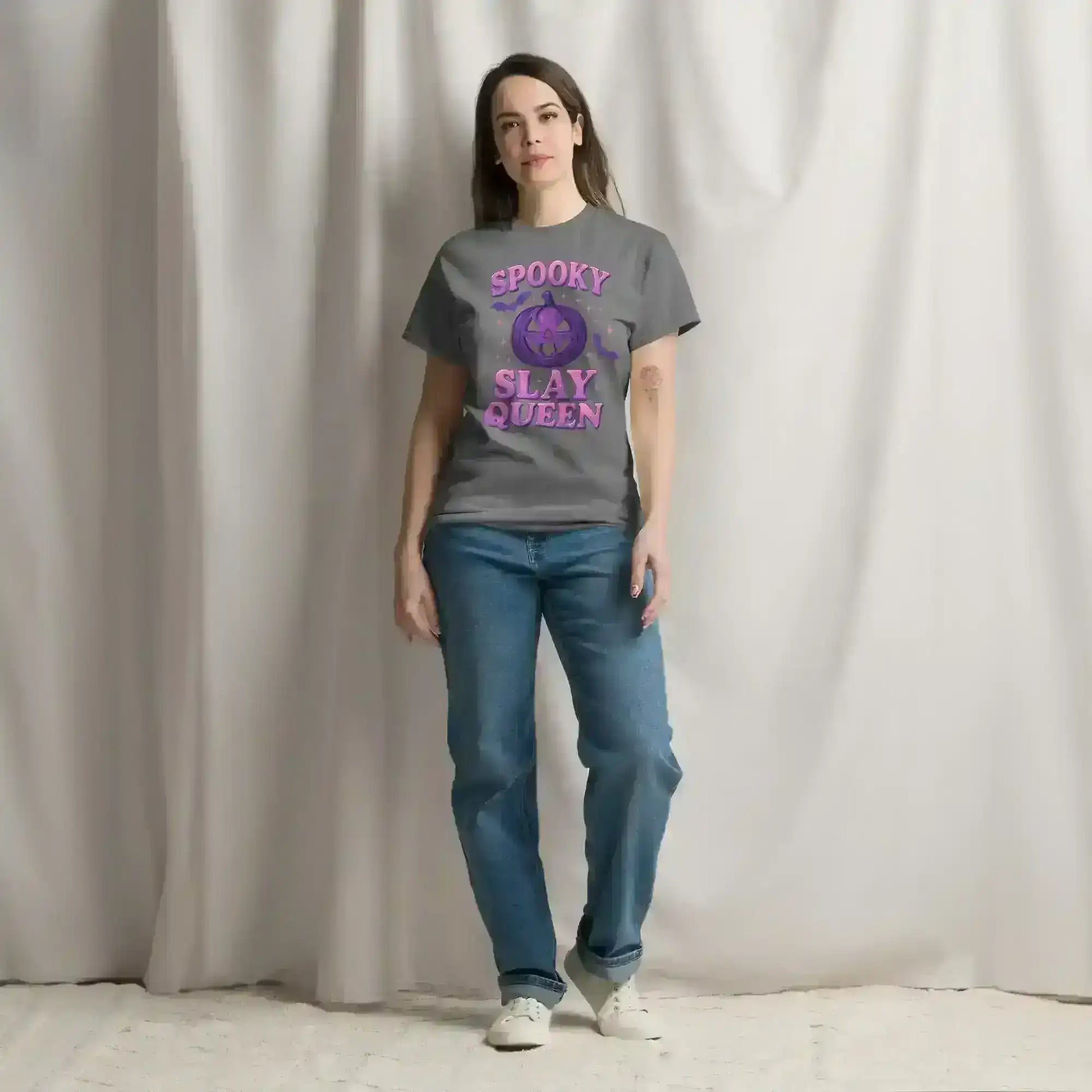 Spooky Slay Queen Unisex Tee - Spooky Season Halloween Humor - Cady Creations