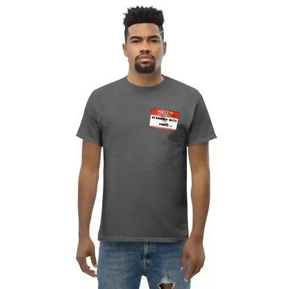 Hello My Name Is Stranger With Candy Unisex Tee - Halloween Dark Humor - Cady Creations