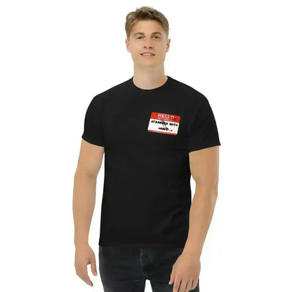 Hello My Name Is Stranger With Candy Unisex Tee - Halloween Dark Humor - Cady Creations
