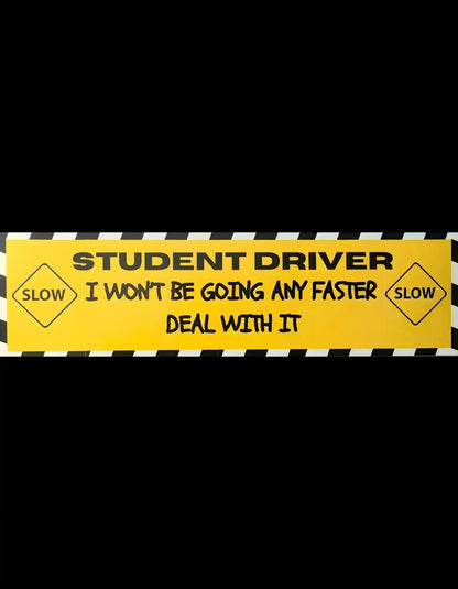  Student Driver Deal With It - Bumper Sticker - Cady Creations