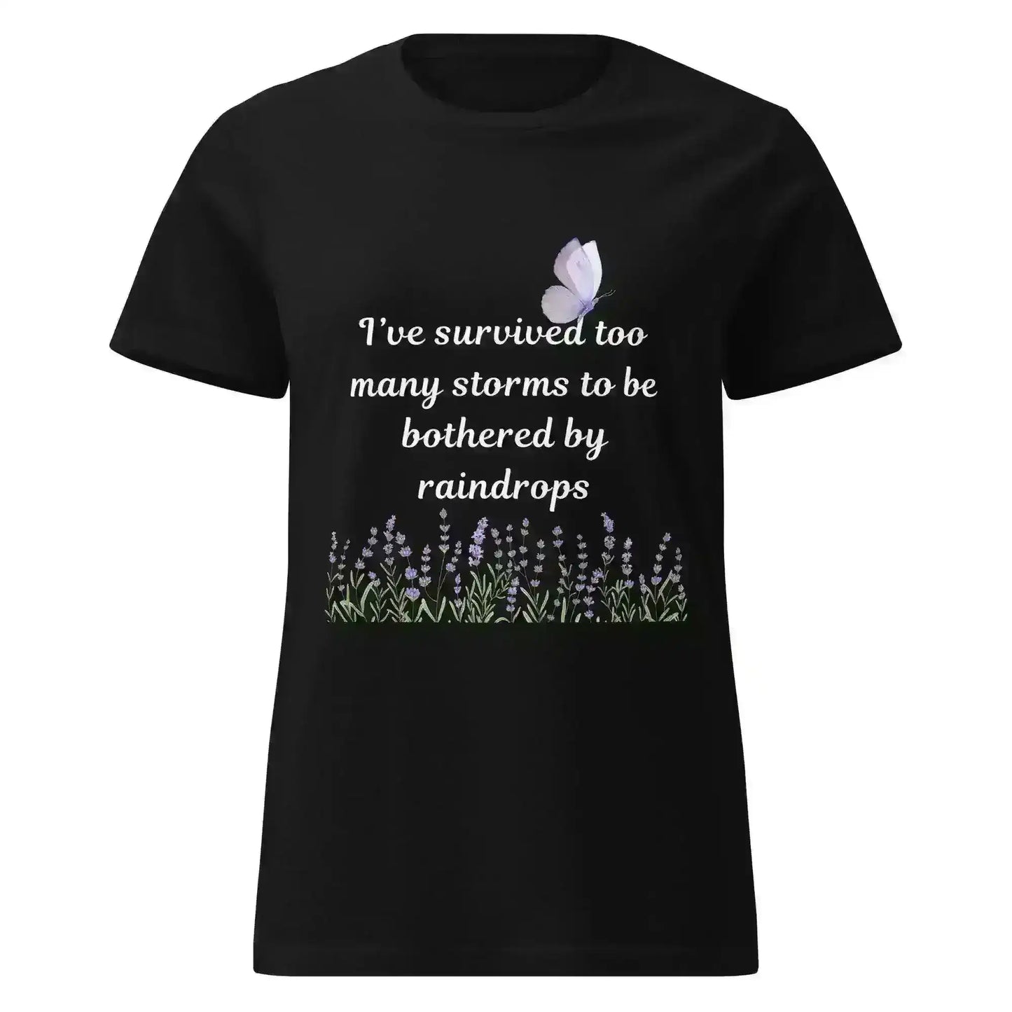 Survived Storms Butterfly Garden - Fitted Tee - Cady Creations