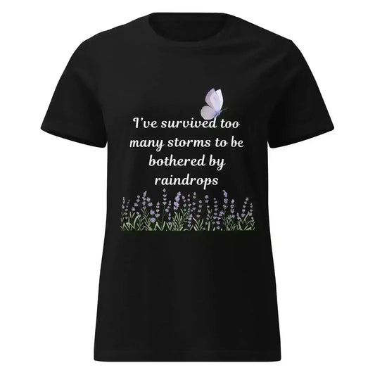 Survived Storms Butterfly Garden - Fitted Tee - Cady Creations