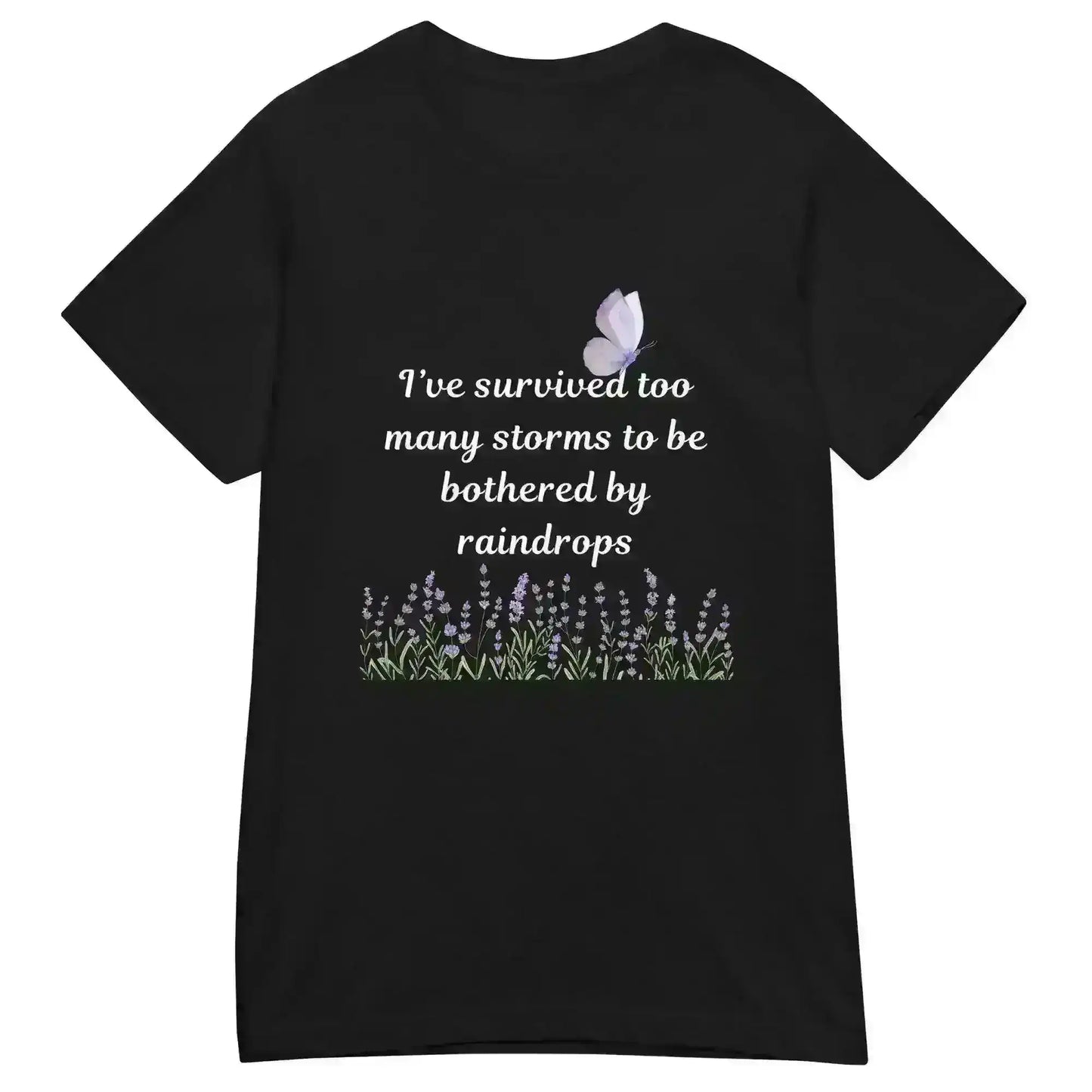 Survived Storms Butterfly Garden - Fitted Tee - Cady Creations
