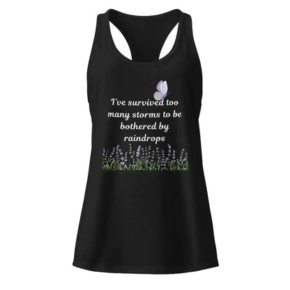 Survived Storms Butterfly Garden - Racerback Tank - Cady Creations