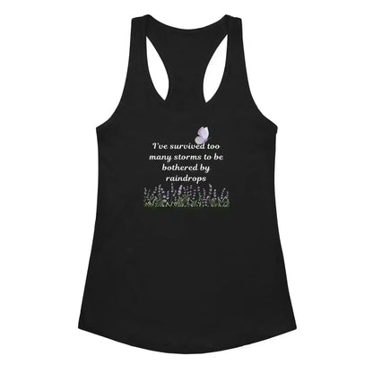 Survived Storms Butterfly Garden - Racerback Tank - Cady Creations