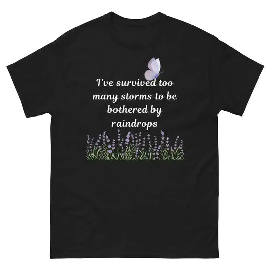 Survived Storms Butterfly Garden - Unisex Tee - Cady Creations