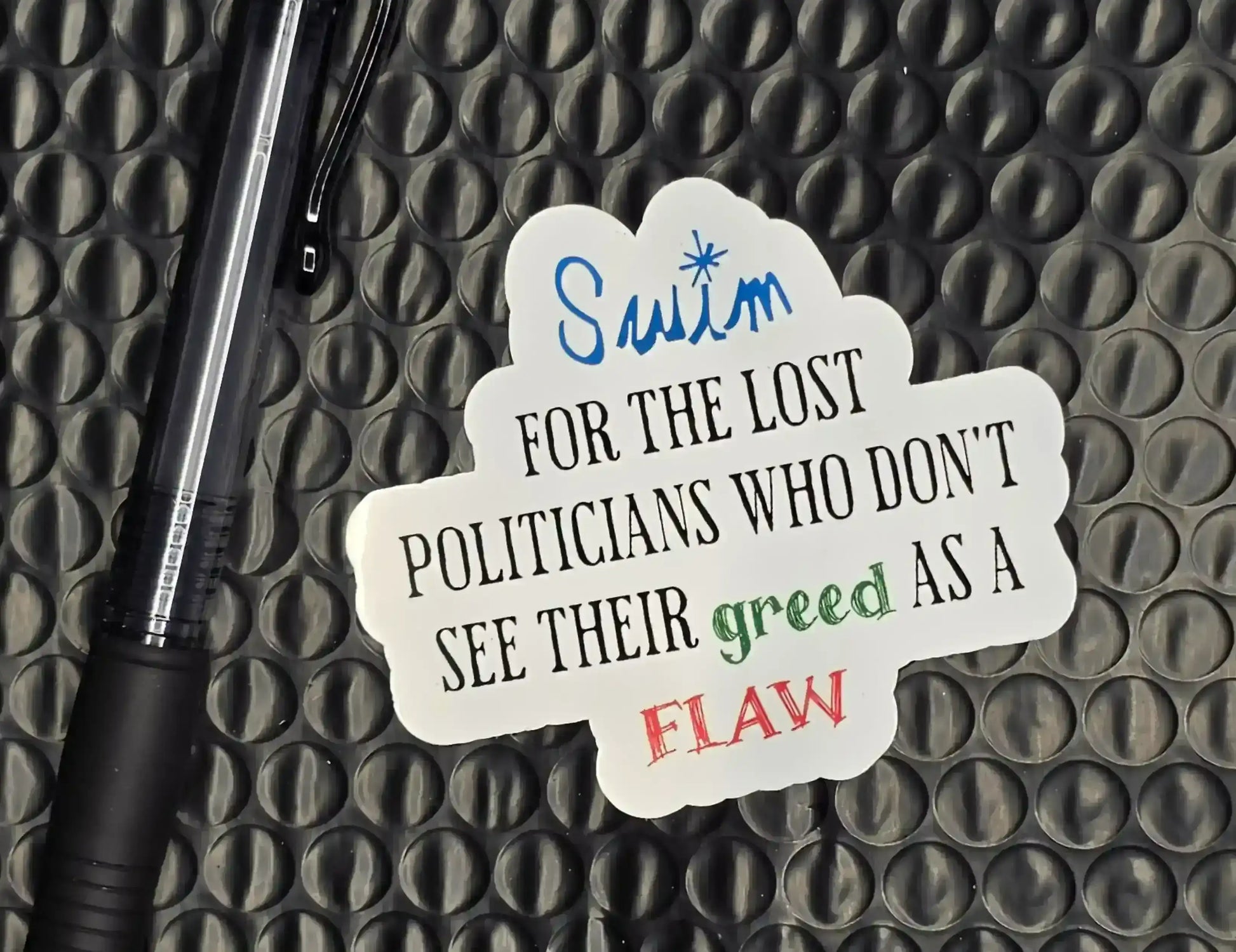 Swim Lyric Sticker | Jack’s Mannequin Quote Vinyl Sticker - Cady Creations