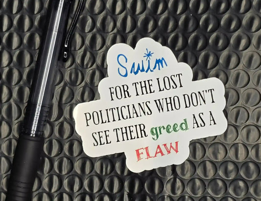 Swim Lyric Sticker | Jack’s Mannequin Quote Vinyl Sticker - Cady Creations