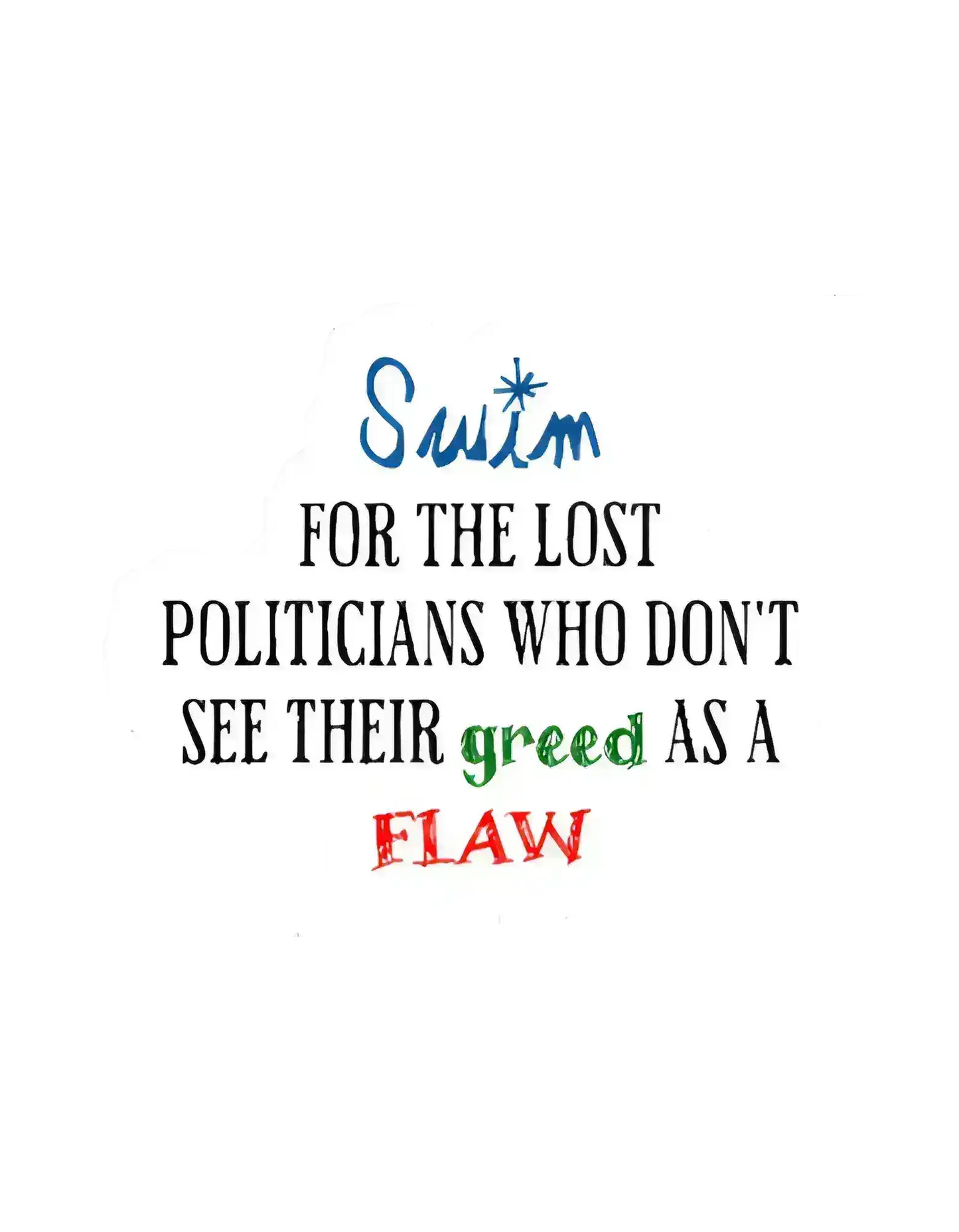 Jack's Mannequin Swim Lyric Inspired - Premium Vinyl Sticker