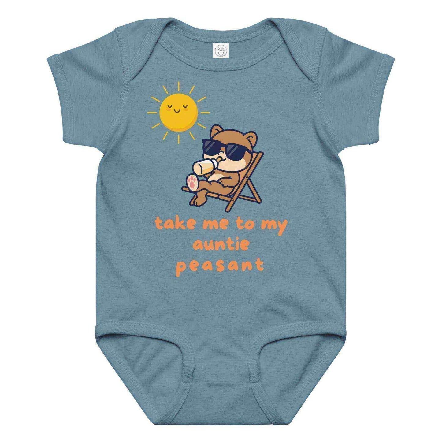 Take Me To My Auntie Peasant - Baby Onesie - Cady Creations