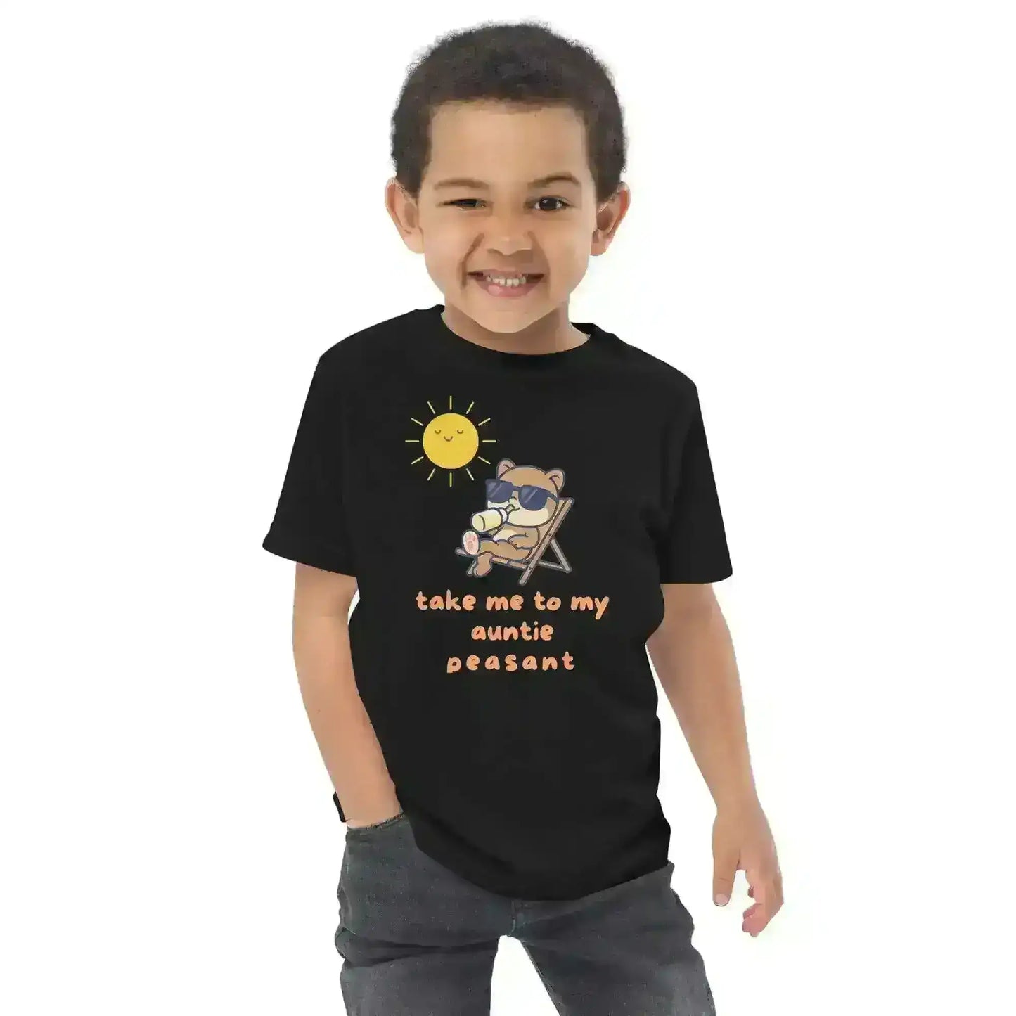 Take Me To My Auntie Peasant - Toddler Tee - Cady Creations