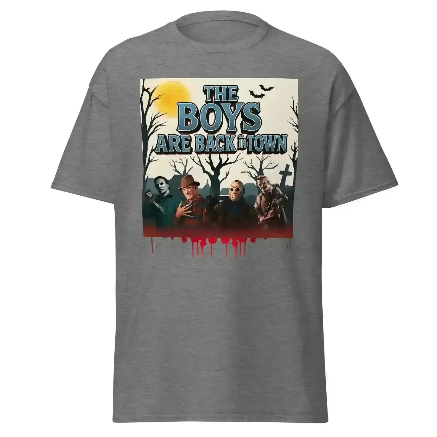 The Boys Are Back In Town Unisex Tee - Spooky Season Horror Collection - Cady Creations