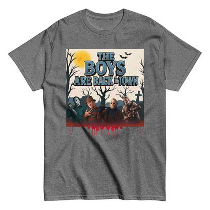 The Boys Are Back In Town Unisex Tee - Spooky Season Horror Collection - Cady Creations