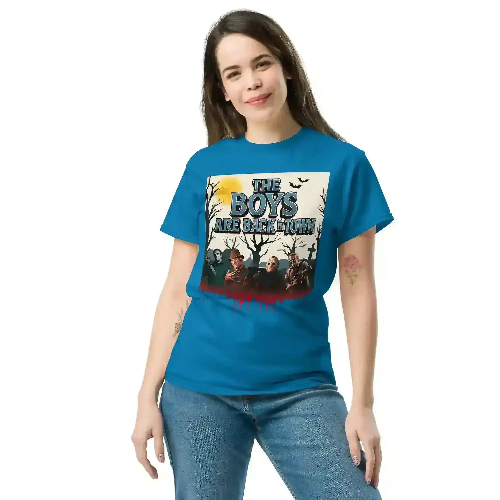 The Boys Are Back In Town Unisex Tee - Spooky Season Horror Collection - Cady Creations