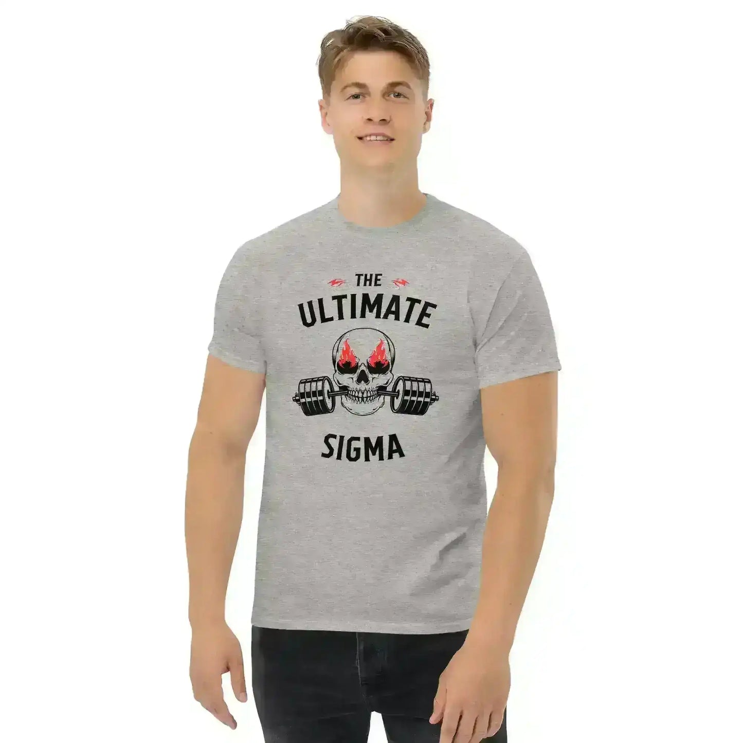 The Ultimate Sigma Skull Unisex Graphic Tee – Bold Minimalist Design for Streetwear Style - Cady Creations