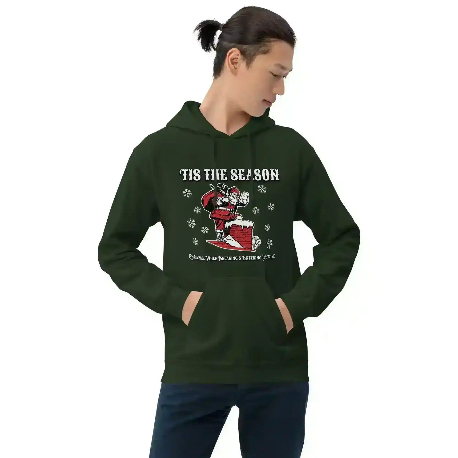 'Tis The Season When Breaking & Entering Is Festive Pullover Hoodie - Cady Creations