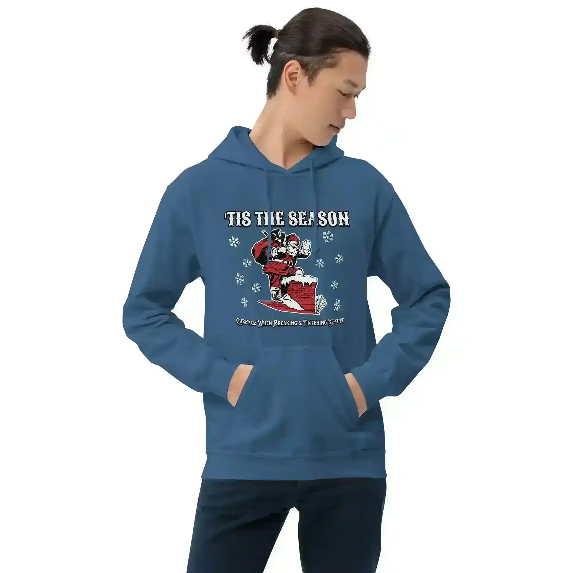 'Tis The Season When Breaking & Entering Is Festive Pullover Hoodie - Cady Creations