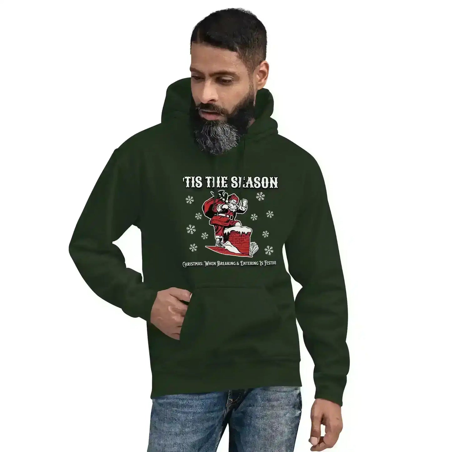 'Tis The Season When Breaking & Entering Is Festive Pullover Hoodie - Cady Creations