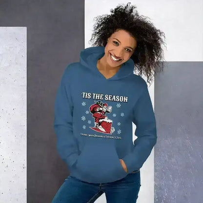 'Tis The Season When Breaking & Entering Is Festive Pullover Hoodie - Cady Creations