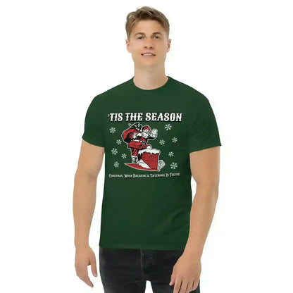 'Tis The Season When Breaking & Entering Is Festive Unisex Tee - Cady Creations