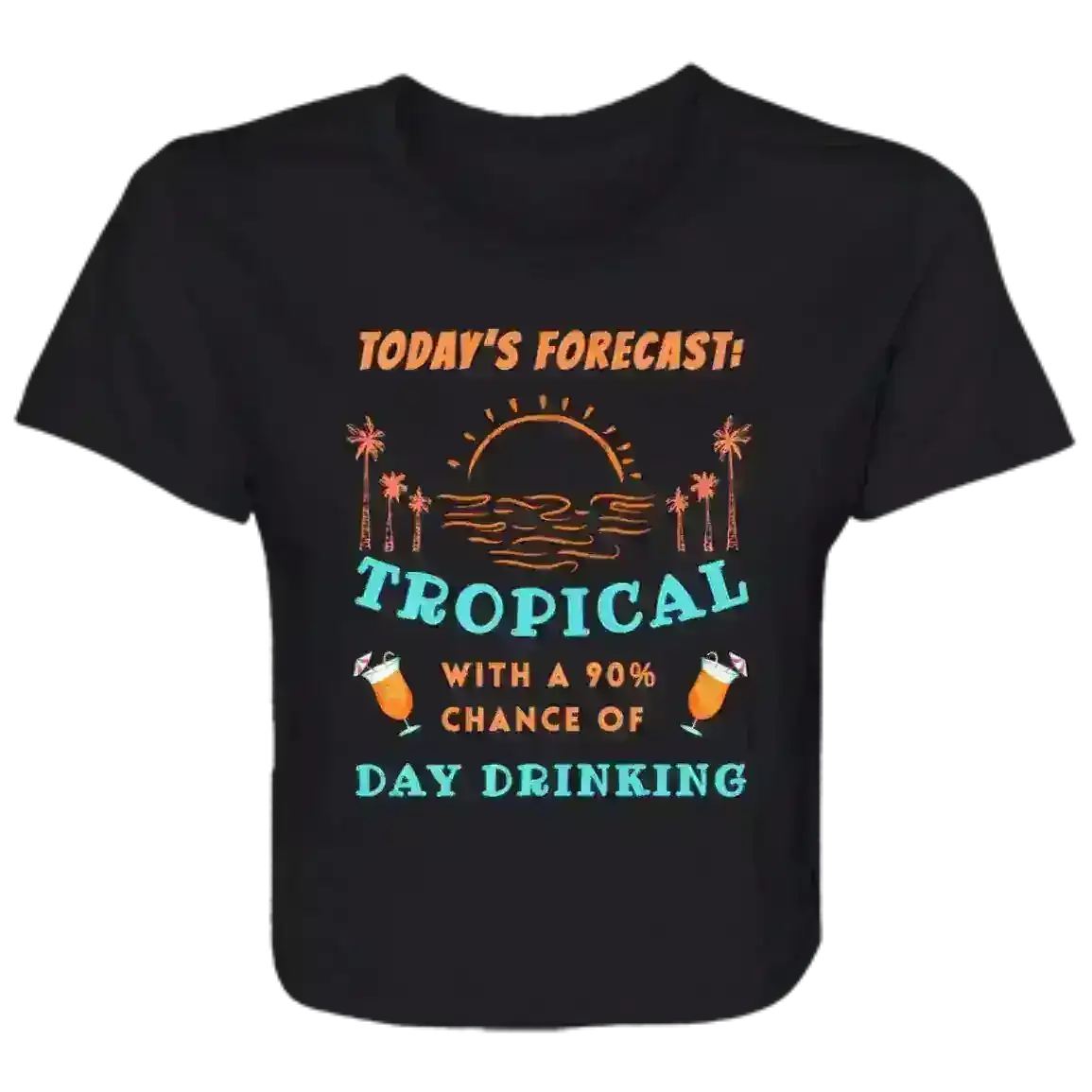 Today's Forecast Tropical - Crop Top - Cady Creations