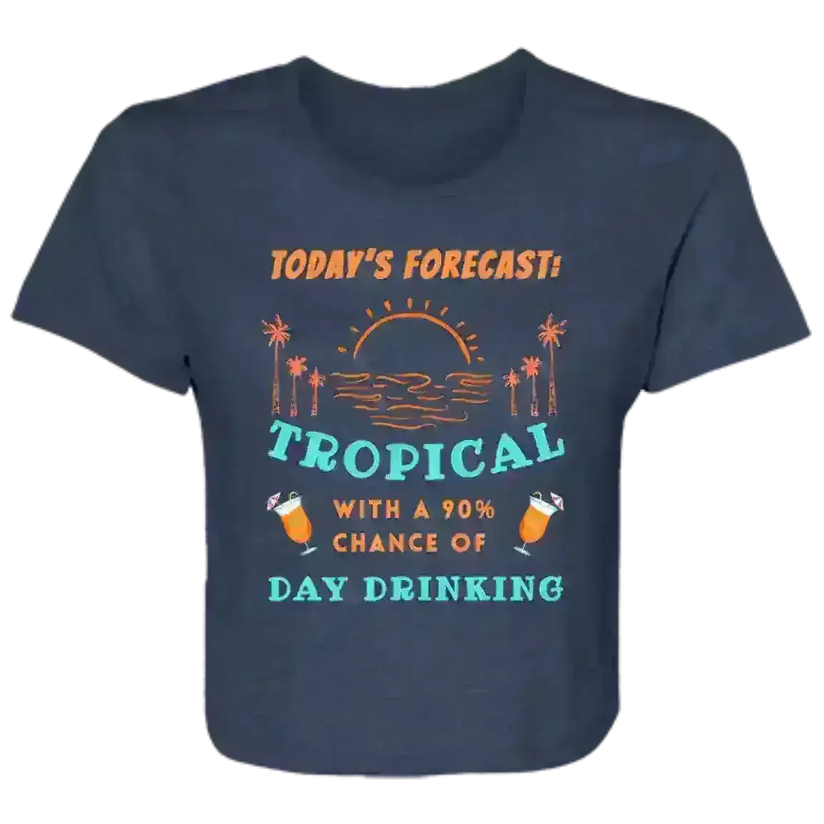 Today's Forecast Tropical - Crop Top - Cady Creations