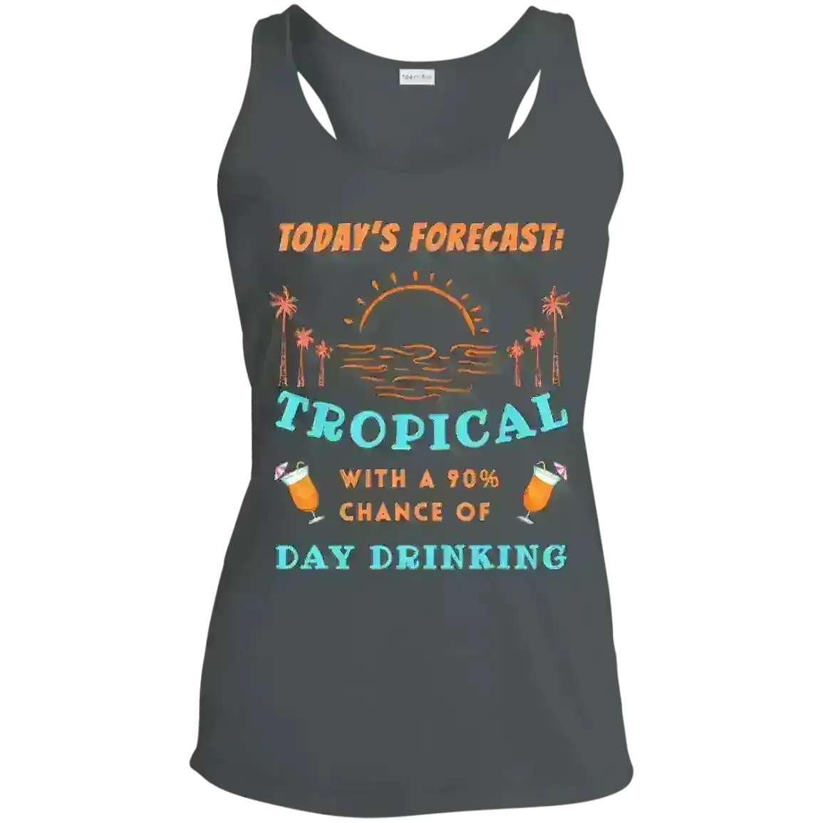 Today's Forecast Tropical - Racerback Tank - Cady Creations