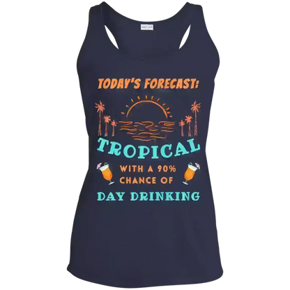 Today's Forecast Tropical - Racerback Tank - Cady Creations