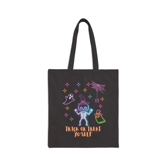 Trick Or Treat Yo'Self Canvas Trick or Treat Bag - Cady Creations