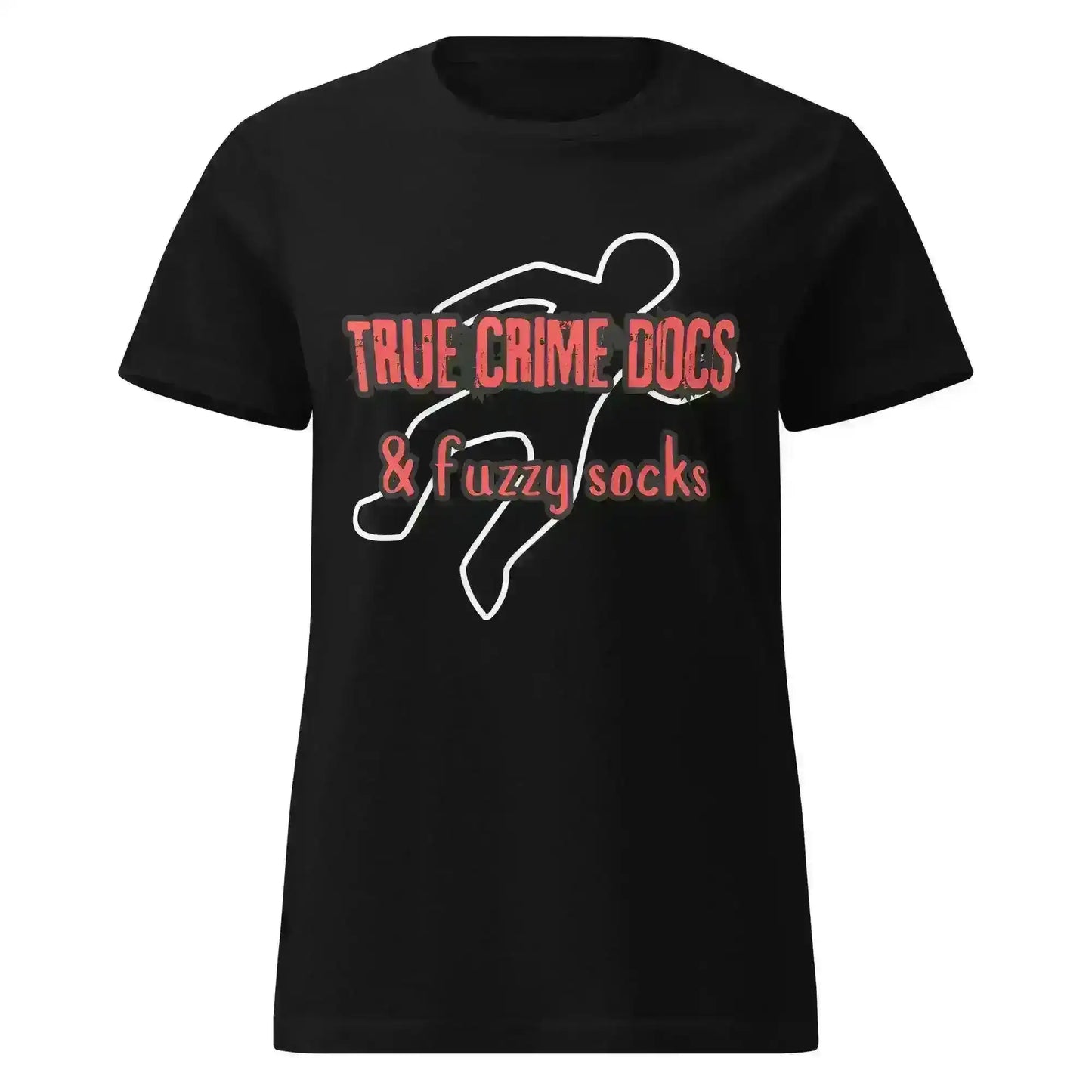 True Crime Docs & Fuzzy Socks - Fitted Tee - Cady Creations