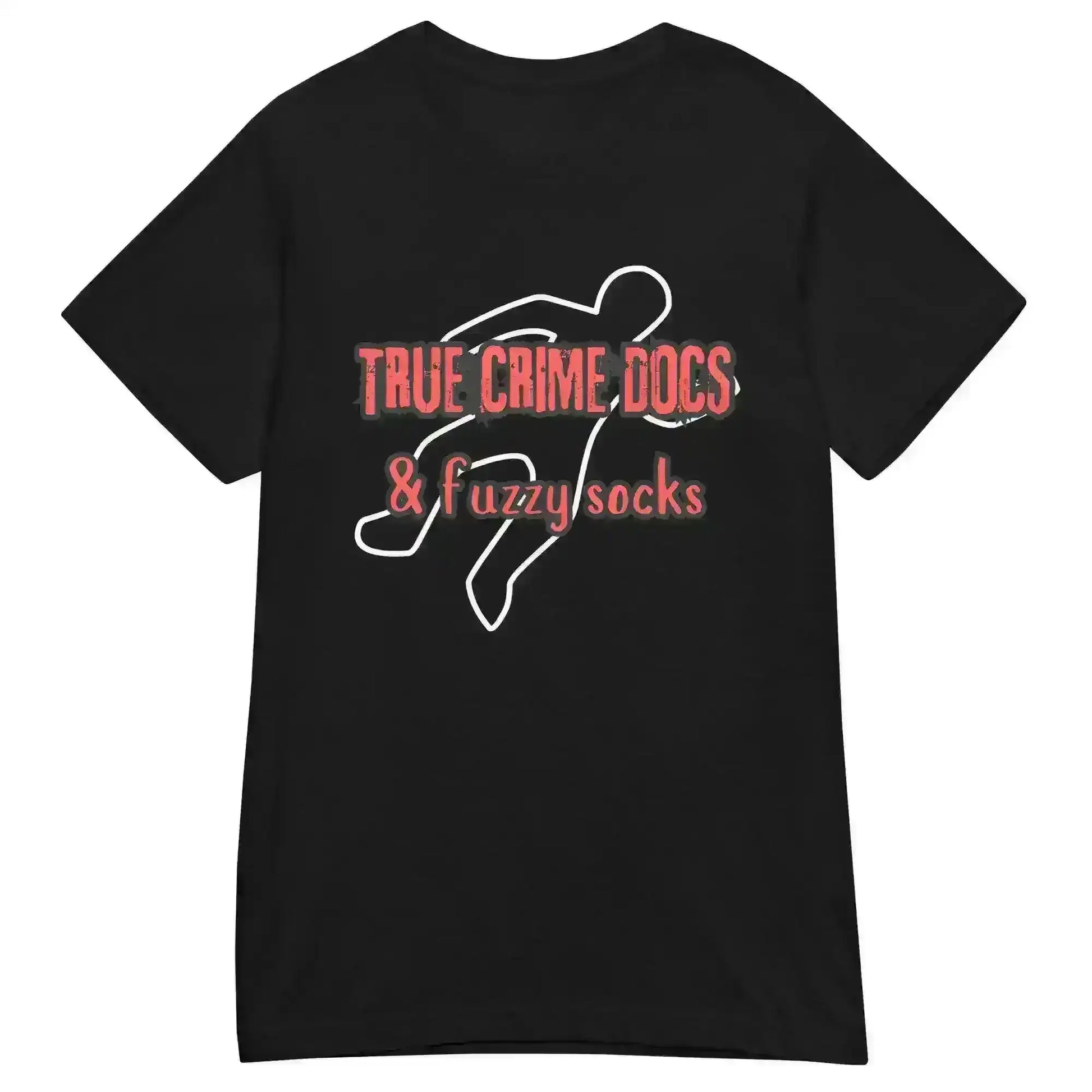 True Crime Docs & Fuzzy Socks - Fitted Tee - Cady Creations