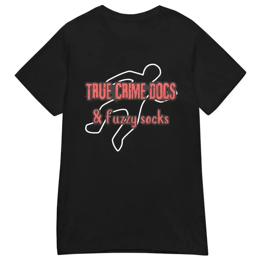 True Crime Docs & Fuzzy Socks - Fitted Tee - Cady Creations