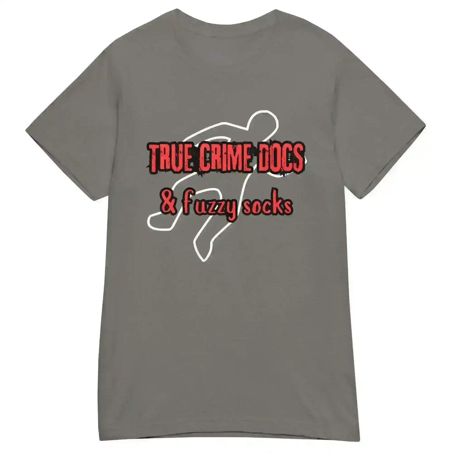 True Crime Docs & Fuzzy Socks - Fitted Tee - Cady Creations