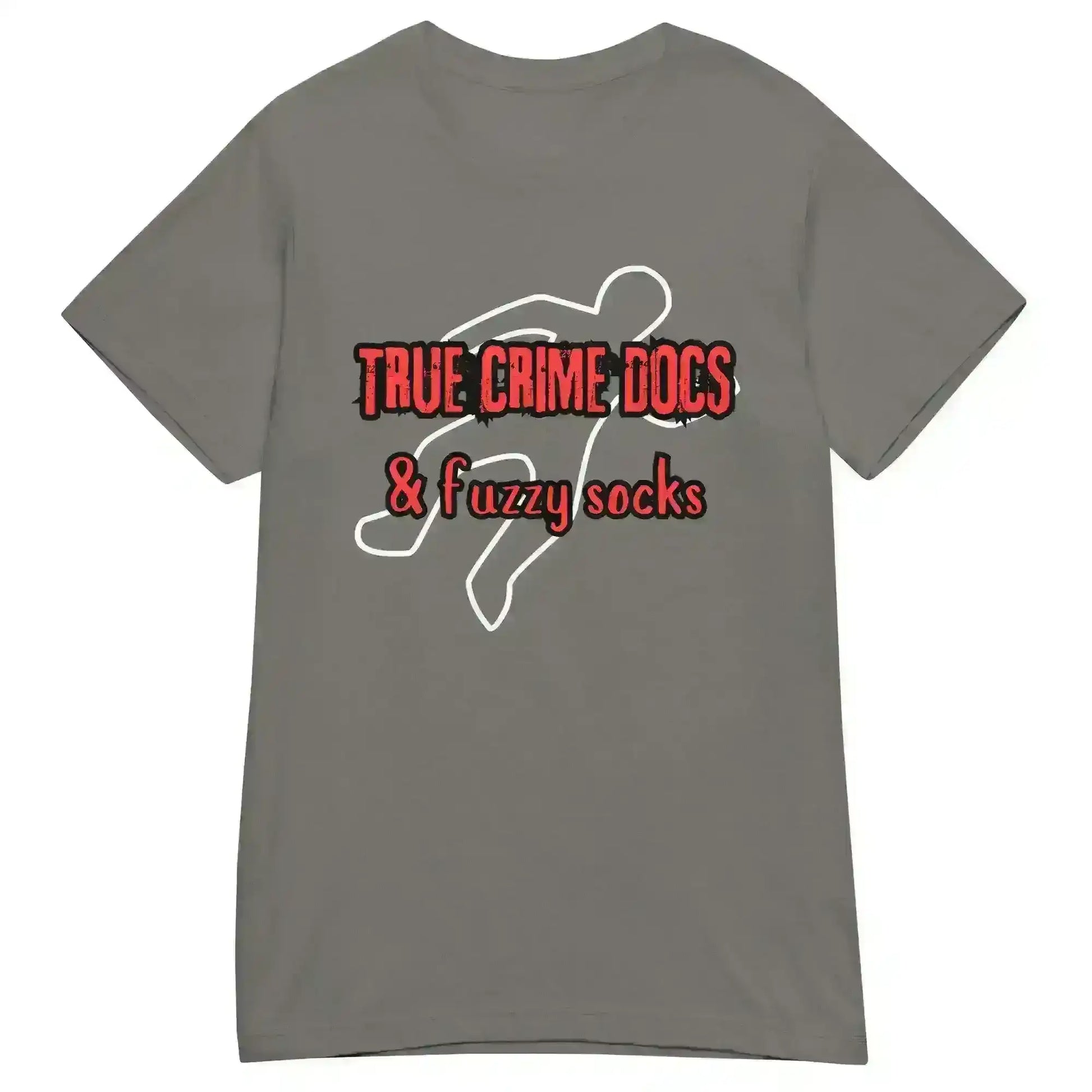 True Crime Docs & Fuzzy Socks - Fitted Tee - Cady Creations
