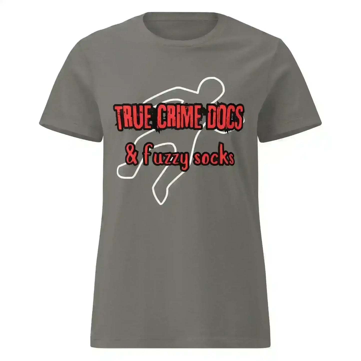True Crime Docs & Fuzzy Socks - Fitted Tee - Cady Creations