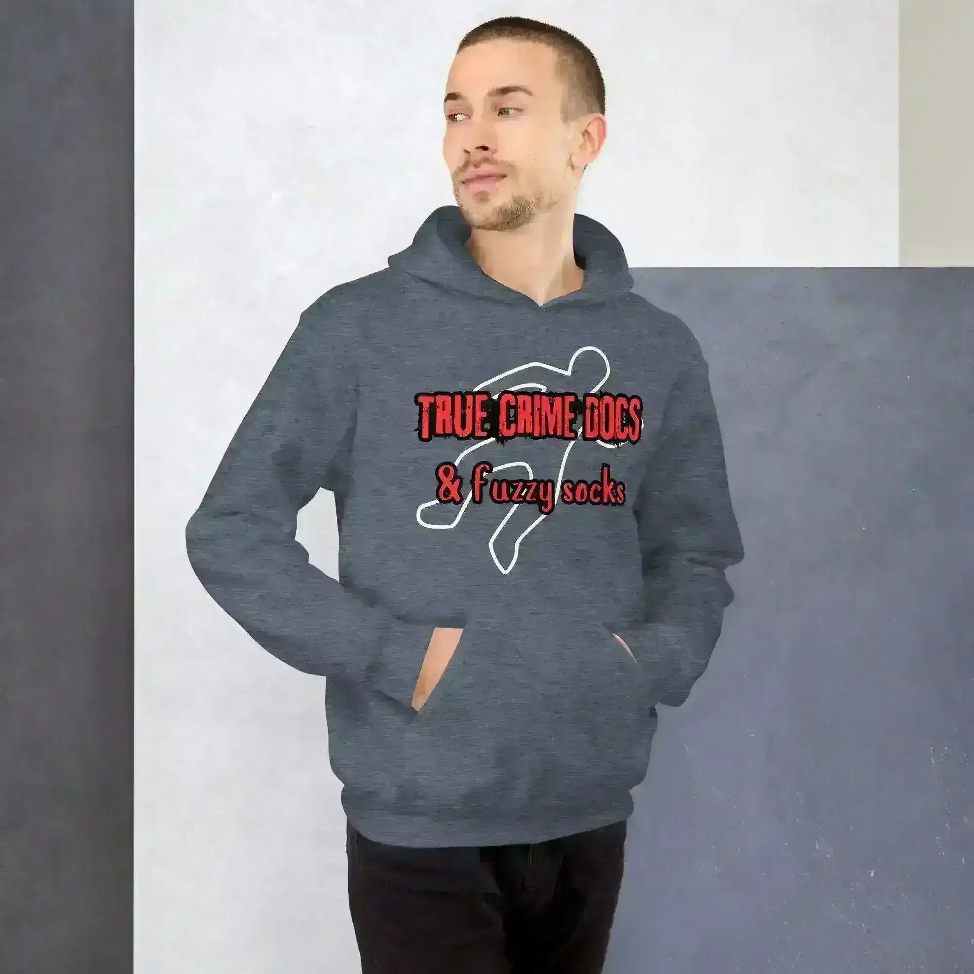 True Crime Docs & Fuzzy Socks - Pullover Hoodie - Cady Creations