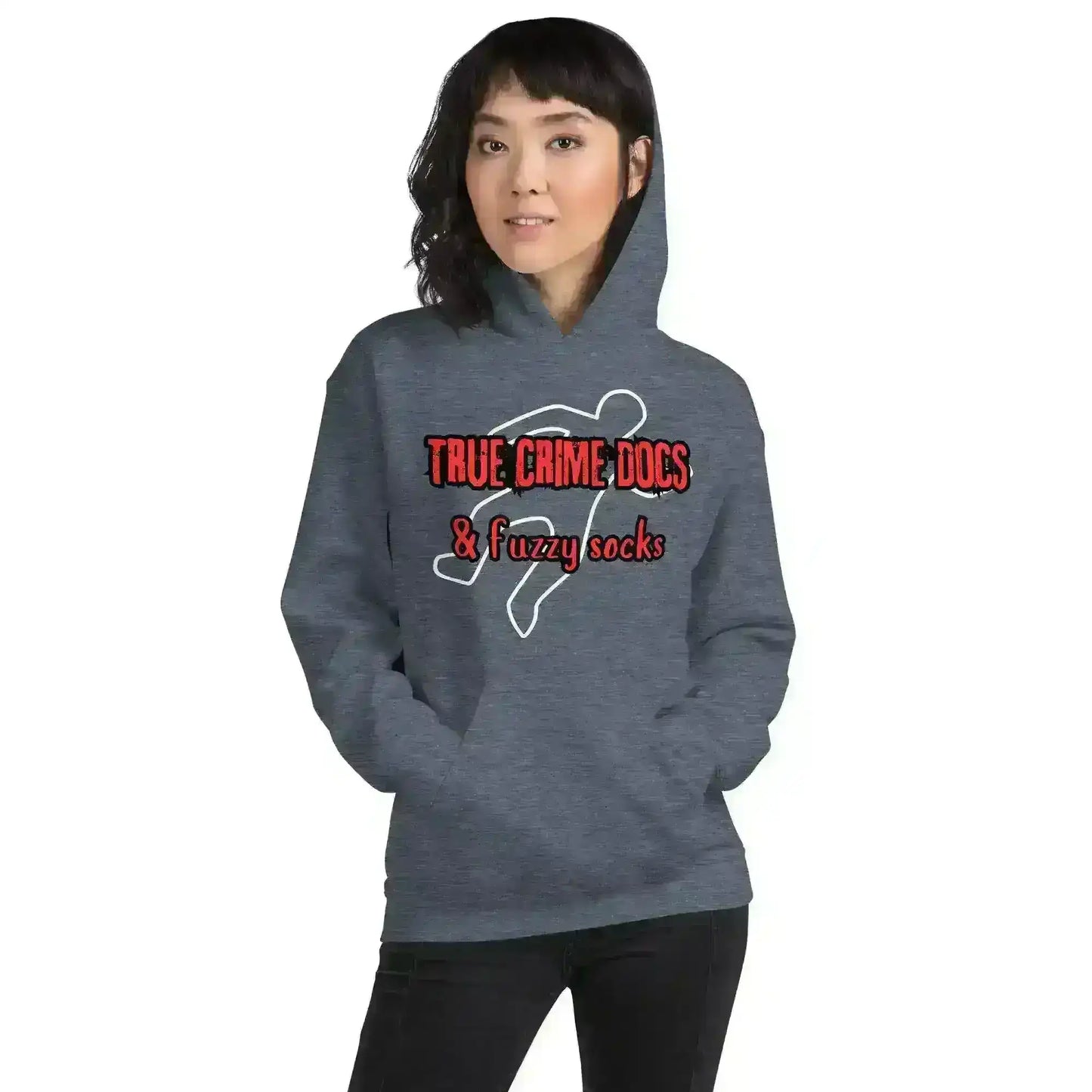 True Crime Docs & Fuzzy Socks - Pullover Hoodie - Cady Creations