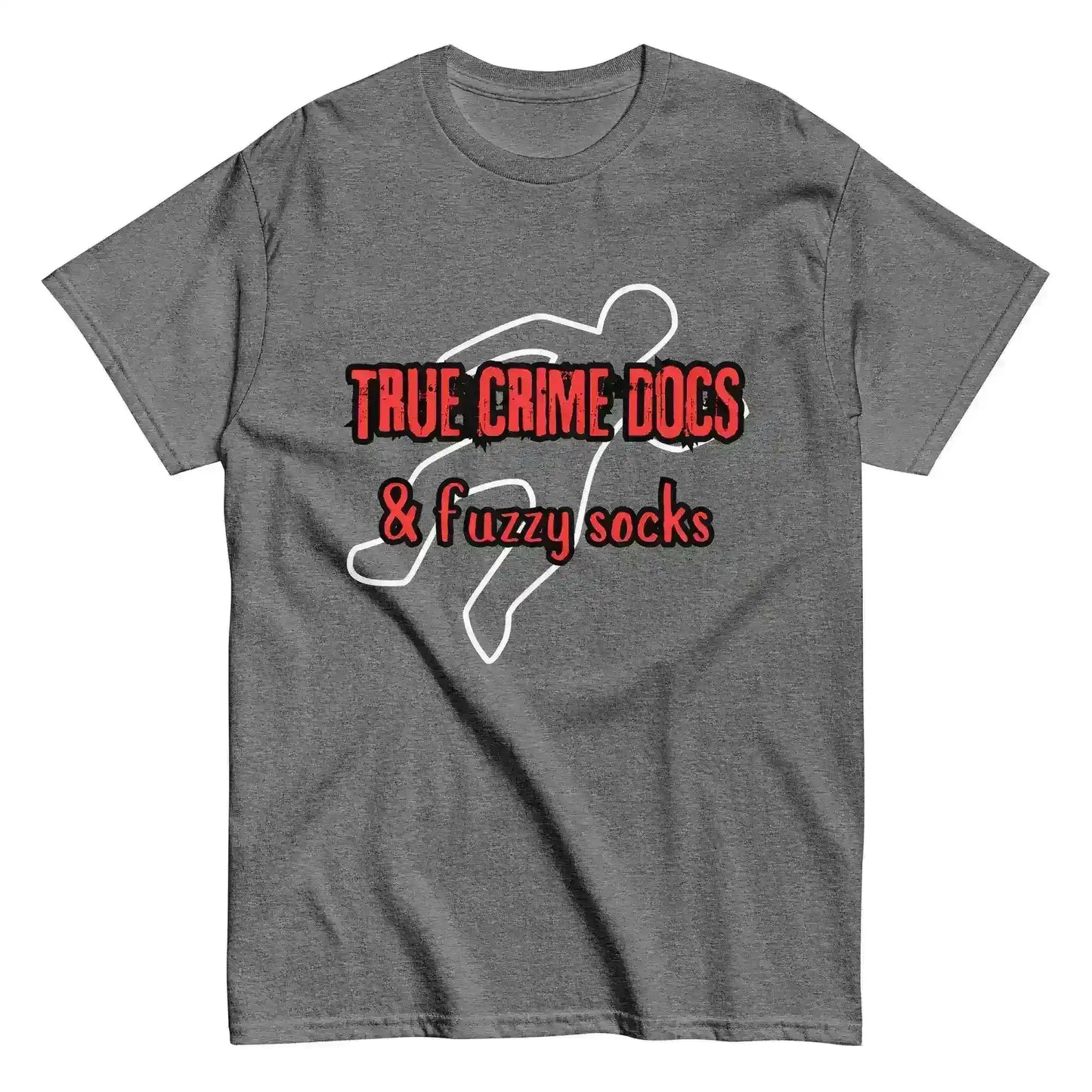 True Crime Docs & Fuzzy Socks Unisex Graphic Tee - Cady Creations