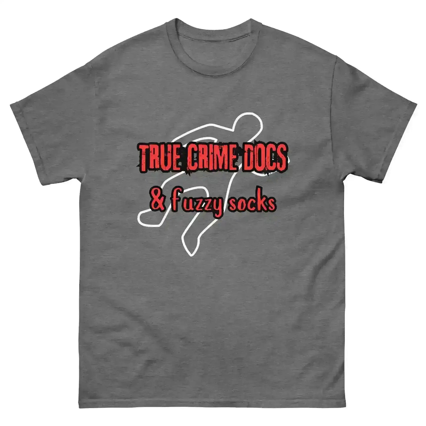 True Crime Docs & Fuzzy Socks Unisex Graphic Tee - Cady Creations