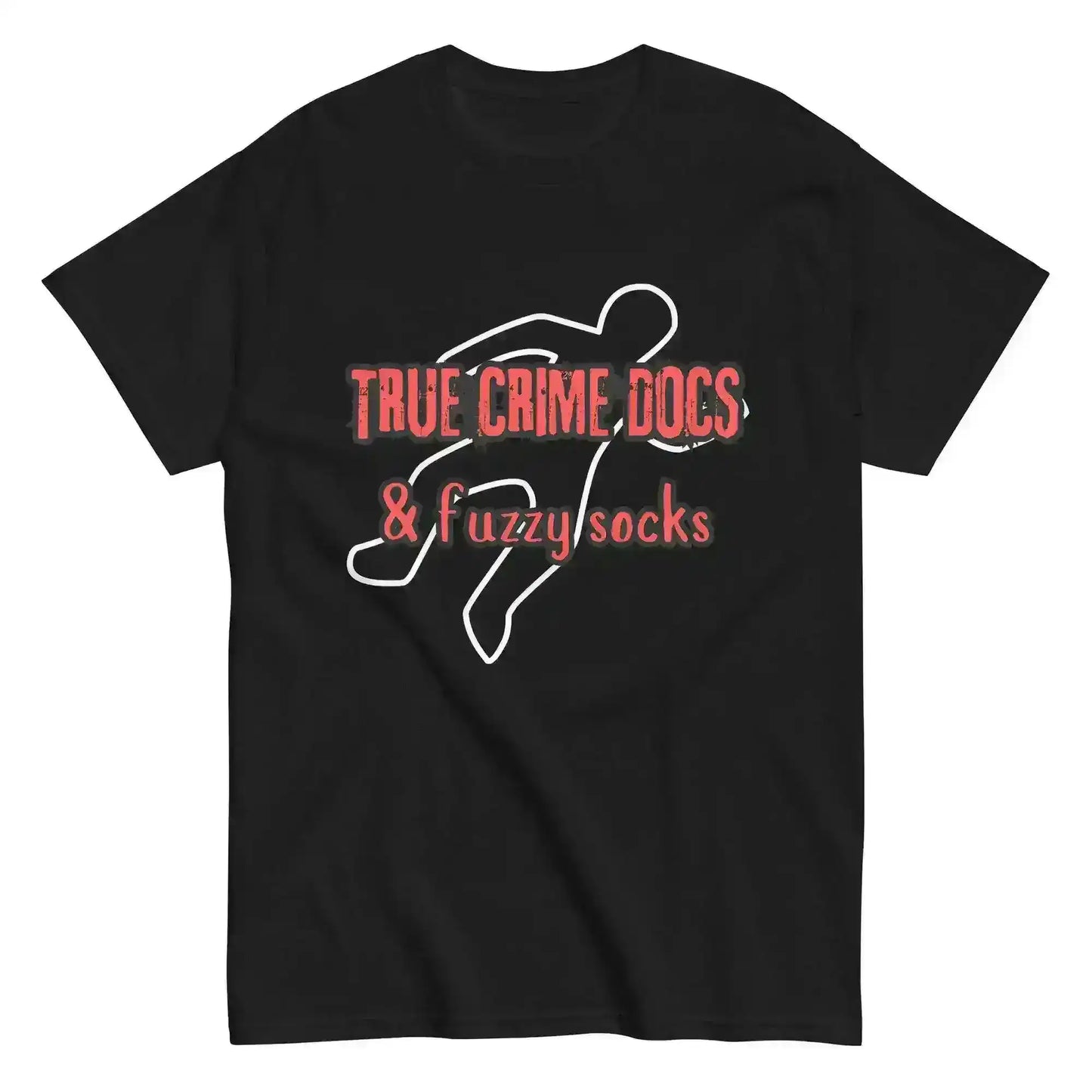 True Crime Docs & Fuzzy Socks Unisex Graphic Tee - Cady Creations