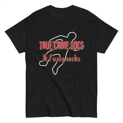 True Crime Docs & Fuzzy Socks Unisex Graphic Tee - Cady Creations
