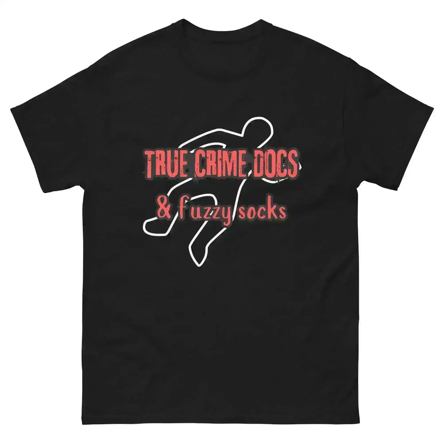 True Crime Docs & Fuzzy Socks Unisex Graphic Tee - Cady Creations