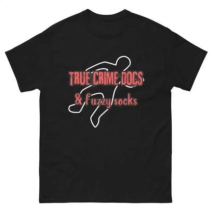 True Crime Docs & Fuzzy Socks Unisex Graphic Tee - Cady Creations