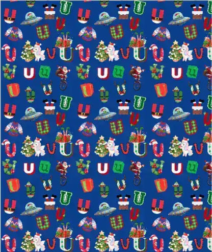 "U" Christmas Wrapping Paper – Alphabet Gift Swap Collection