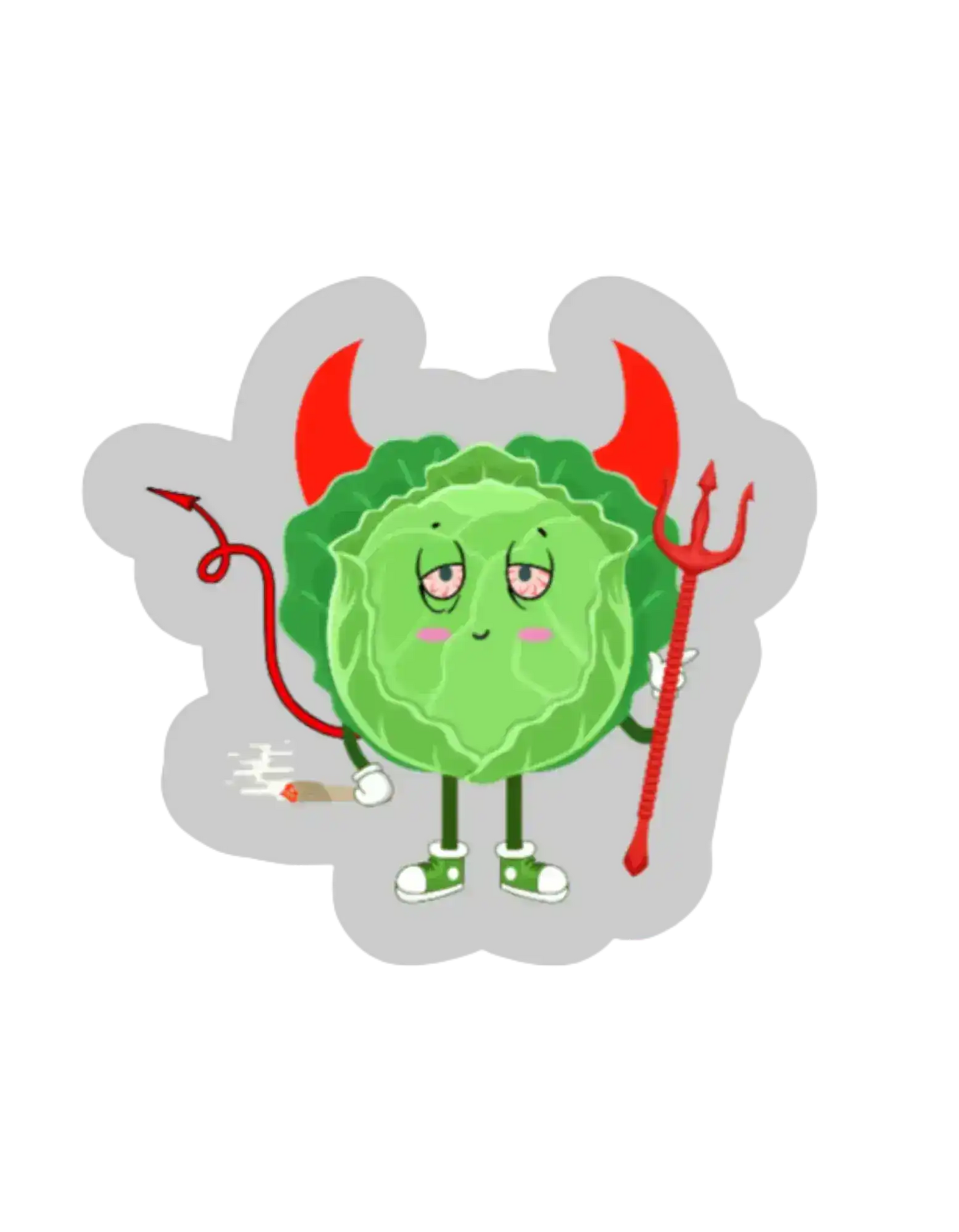 The Devil’s Lettuce | Premium Vinyl Sticker