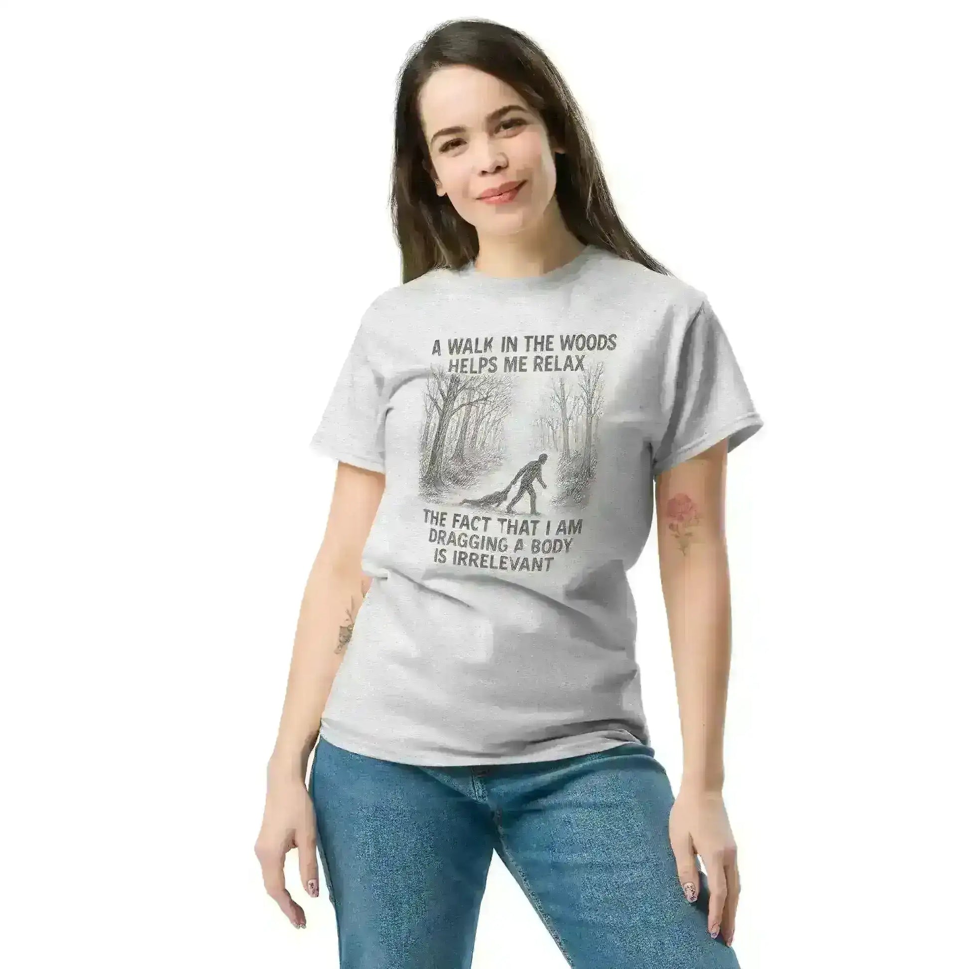 Walking In The Woods True Crime Humor - Unisex Tee - Cady Creations